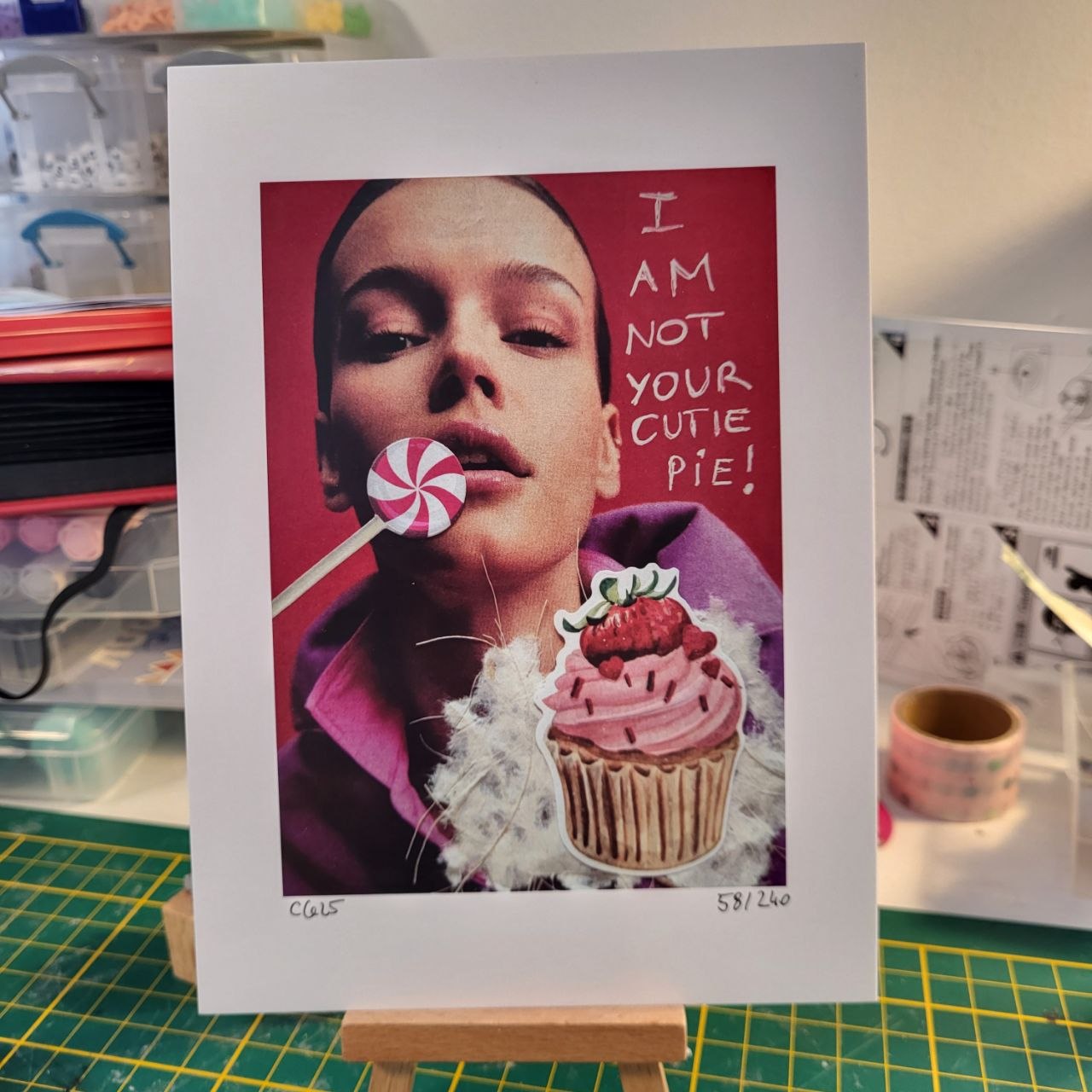 Druck - Collage "Cutie pie"