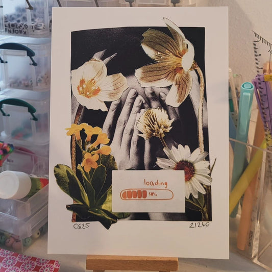 Druck - Collage "loading 50%"