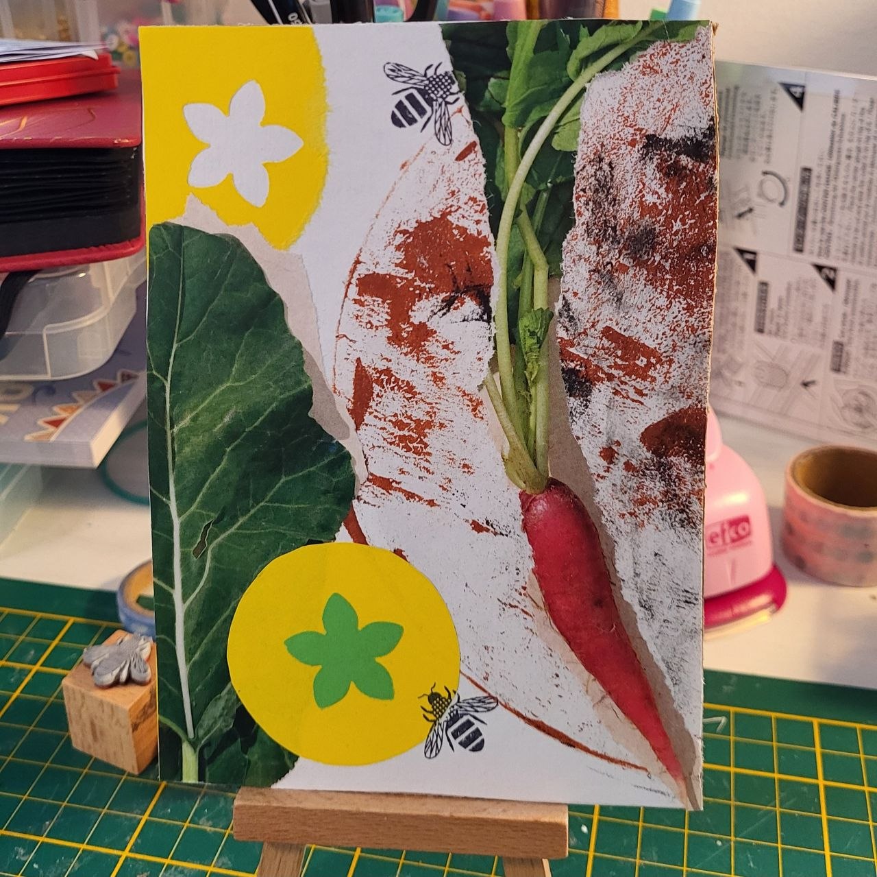 Original Collage "Rübli"